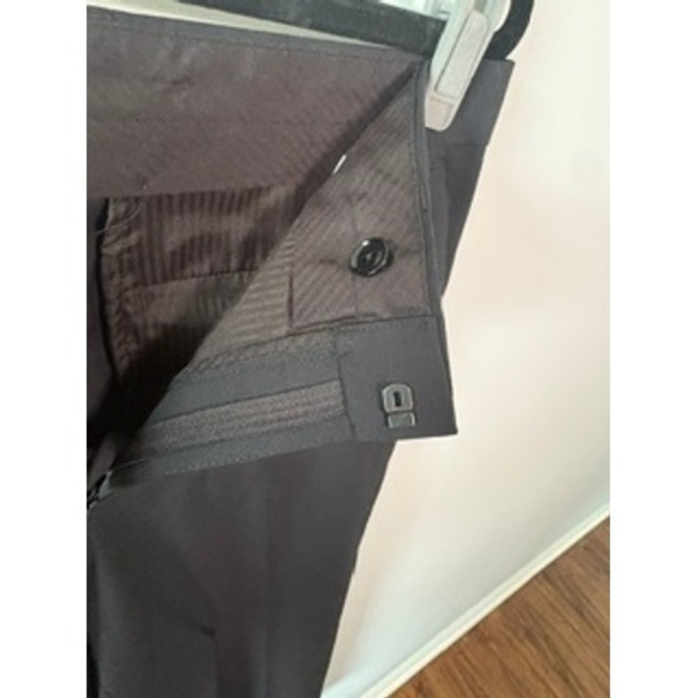 Express Black Wool-Blend Modern Tech Suit Pants – Men's Dress Slacks - Picture 4 of 5